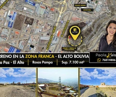 Terreno en venta, Zona Franca, El Alto Bolivia