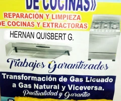 SERVICIO DE REPARACION DE COCINAS Y EXTRACTORES