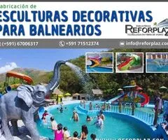 FABRICA EN BOLIVIA DE ESCULTURAS DECORATIVAS PARA BALNEARIOS