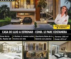 Hermosa CASA DE LUJO en Venta con Piscina a estrenar!  “Condominio Le Parc Costanera”