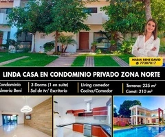 Casa en Alquiler de 3 dormitorios en la Zona Norte (con expensas)