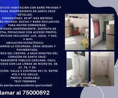 cuarto con baño privado