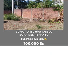 TERRENO EN VENTA! ZONA NORTE 8vo ANILLO