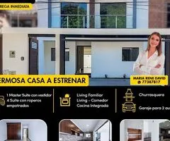 EN VENTA HERMOSA CASA A ESTRENAR - ZONA NORTE