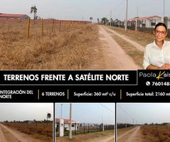 Terrenos en venta frente a satélite norte, Integración del Norte, Santísima Trinidad