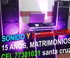 DJS Y ANIMADORES AMPLIFICACION MEGAMIX EVENTOS CEL 77381031