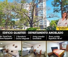 DEPARTAMENTO AMOBLADO EN ALQUILER - EDIFICIO QUARTIER