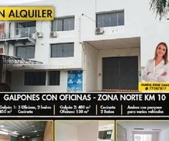 GALPONES CON OFICINAS EN ALQUILER ZONA NORTE