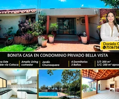 BONITA CASA EN VENTA - CONDOMINIO BELLA VISTA