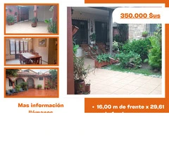 CASA EN VENTA  Sobre Av. Santos Dumont entre 3er y 4to anillo