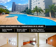 CONDOMINIO VISTA DEL URUBO VENDO DEPARTAMENTO DE 3 DORMITORIOS