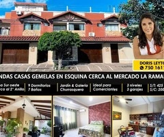 VENDO DOS CASAS JUNTAS ZONA LA RAMADA