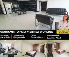 DEPARTAMENTO EN ALQUILER PARA VIVIENDA U OFICINA - TORRE LA SALLE