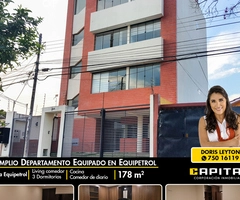 AMPLIO DEPARTAMENTO EN ALQUILER – ZONA EQUIPETROL